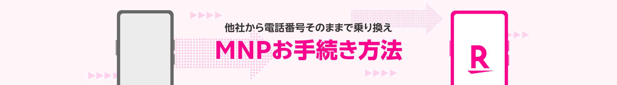 楽天モバイルへ電話番号を変えずに乗り換えるMNP手続き方法の公式画像